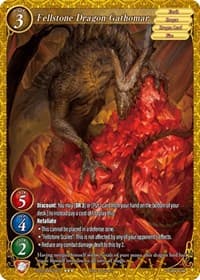 Fellstone Dragon Gathomar - Shout with the Geas - Gate Ruler card