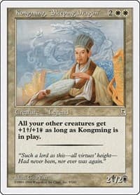 Kongming, "Sleeping Dragon" - Portal Three Kingdoms - Magic: The Gathering card