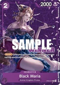 Black Maria (Tournament Pack Vol. 2) [Winner] - One Piece Promotion Cards - One Piece Card Game card