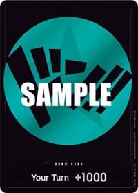 DON!! Card (Teal) - One Piece Promotion Cards - One Piece Card Game card