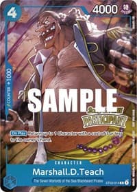 Marshall.D.Teach (Offline Regional 2023) [Participant] - One Piece Promotion Cards - One Piece Card Game card