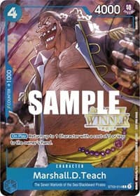 Marshall.D.Teach (Offline Regional 2023) [Winner] - One Piece Promotion Cards - One Piece Card Game card