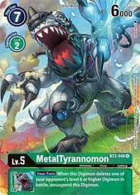 MetalTyrannomon (Alternate Art) - Dimensional Phase - Digimon Card Game card