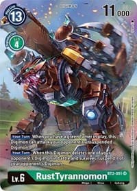RustTyrannomon (Alternate Art) - Dimensional Phase - Digimon Card Game card