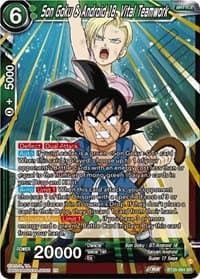 Son Goku & Android 18, Vital Teamwork - Power Absorbed - Dragon Ball Super: Masters card