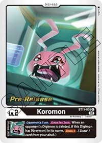 Koromon - Dimensional Phase Pre-Release Cards - Digimon Card Game card