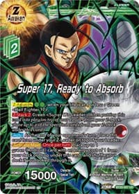 Super 17, Ready to Absorb - Power Absorbed - Dragon Ball Super: Masters card