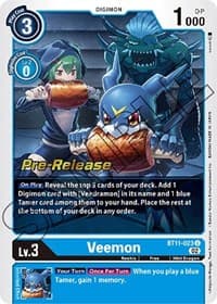 Veemon - Dimensional Phase Pre-Release Cards - Digimon Card Game card