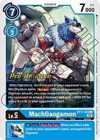 MachGaogamon - Dimensional Phase Pre-Release Cards - Digimon Card Game card
