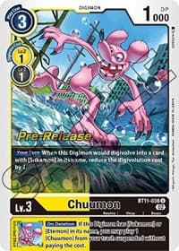 Chuumon - Dimensional Phase Pre-Release Cards - Digimon Card Game card