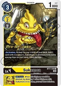 Sukamon - Dimensional Phase Pre-Release Cards - Digimon Card Game card