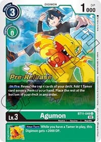 Agumon - Dimensional Phase Pre-Release Cards - Digimon Card Game card