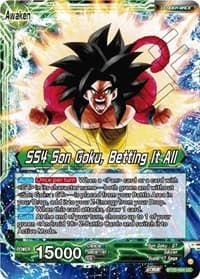 Son Goku // SS4 Son Goku, Betting It All - Power Absorbed - Dragon Ball Super: Masters card