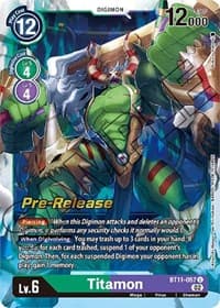 Titamon - Dimensional Phase Pre-Release Cards - Digimon Card Game card