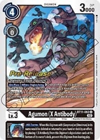 Agumon (X Antibody) - Dimensional Phase Pre-Release Cards - Digimon Card Game card
