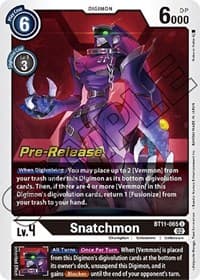 Snatchmon - Dimensional Phase Pre-Release Cards - Digimon Card Game card