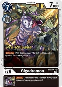 Gigadramon - Dimensional Phase Pre-Release Cards - Digimon Card Game card