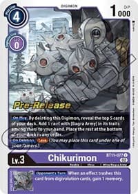Chikurimon - Dimensional Phase Pre-Release Cards - Digimon Card Game card