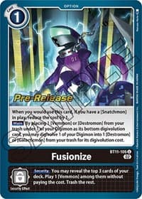 Fusionize - Dimensional Phase Pre-Release Cards - Digimon Card Game card