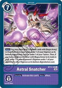 Astral Snatcher - Dimensional Phase Pre-Release Cards - Digimon Card Game card