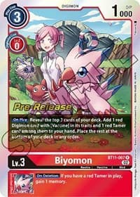 Biyomon - Dimensional Phase Pre-Release Cards - Digimon Card Game card