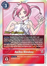 Akiho Rindou - Dimensional Phase Pre-Release Cards - Digimon Card Game card