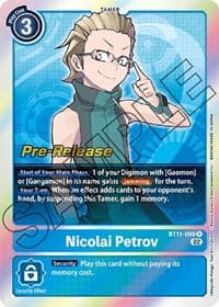 Nicolai Petrov - Dimensional Phase Pre-Release Cards - Digimon Card Game card