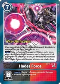 Hades Force - Dimensional Phase Pre-Release Cards - Digimon Card Game card