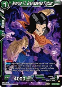 Android 17, Brainwashed Fighter - Power Absorbed - Dragon Ball Super: Masters card