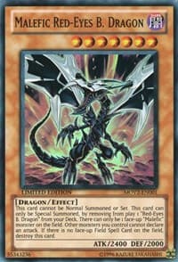 Malefic Red-Eyes B. Dragon (Super Rare) - Bonds Beyond Time Movie Pack - YuGiOh card
