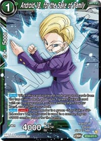 Android 18, for the Sake of Family - Power Absorbed - Dragon Ball Super: Masters card