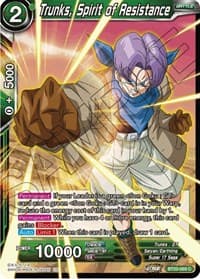 Trunks, Spirit of Resistance - Power Absorbed - Dragon Ball Super: Masters card