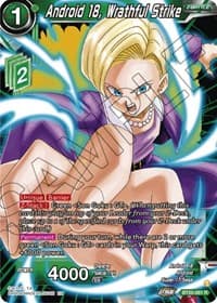 Android 18, Wrathful Strike - Power Absorbed - Dragon Ball Super: Masters card