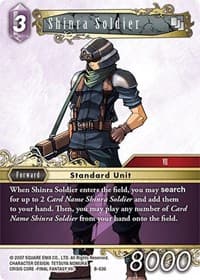 Shinra Soldier - Boss Deck: Final Fantasy VII - Final Fantasy TCG card