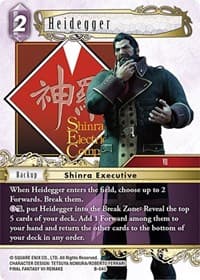 Heidegger - Boss Deck: Final Fantasy VII - Final Fantasy TCG card
