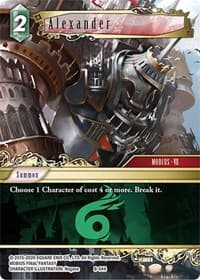 Alexander - Boss Deck: Final Fantasy VII - Final Fantasy TCG card