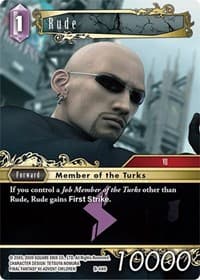 Rude - Boss Deck: Final Fantasy VII - Final Fantasy TCG card