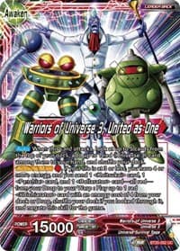 Paparoni // Warriors of Universe 3, United as One - Power Absorbed - Dragon Ball Super: Masters card