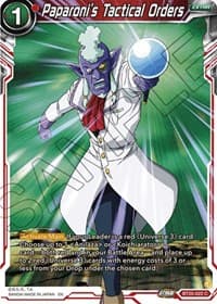 Paparoni's Tactical Orders - Power Absorbed - Dragon Ball Super: Masters card