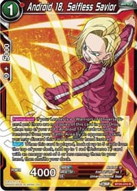 Android 18, Selfless Savior - Power Absorbed - Dragon Ball Super: Masters card