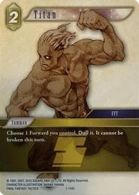 Titan - Deck Exclusive Cards - Final Fantasy TCG card