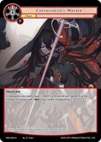Chevaleresse's Hatred - The War of the Suns - Force of Will card