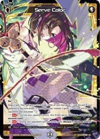Serve Color (Parallel Foil) - Welcome Back Diva -Lostorage- - WIXOSS card