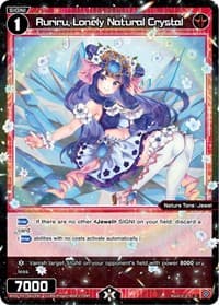 Ruriru, Lonely Natural Crystal - Welcome Back Diva -Lostorage- - WIXOSS card