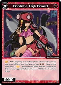 Bardiche, High Armed - Welcome Back Diva -Lostorage- - WIXOSS card