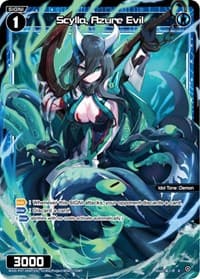 Scylla, Azure Evil (Parallel Foil) - Welcome Back Diva -Lostorage- - WIXOSS card
