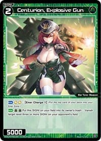 Centurion, Explosive Gun - Welcome Back Diva -Lostorage- - WIXOSS card