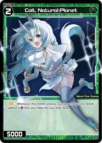 Colt, Natural Planet (Parallel Foil) - Welcome Back Diva -Lostorage- - WIXOSS card