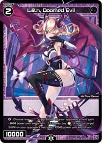 Lilith, Doomed Evil (Parallel Foil) - Welcome Back Diva -Lostorage- - WIXOSS card