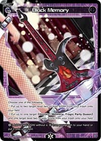 Black Memory (Parallel Foil) - Welcome Back Diva -Lostorage- - WIXOSS card